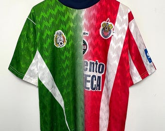 Vintage Mexico voetbalshirt (maat volwassen XL)