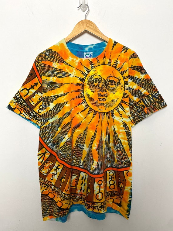 90s liquid blue T-shirt XLサイズ Vintage 90s Liquid Blue World Map AOP Single Stitch T Shirt