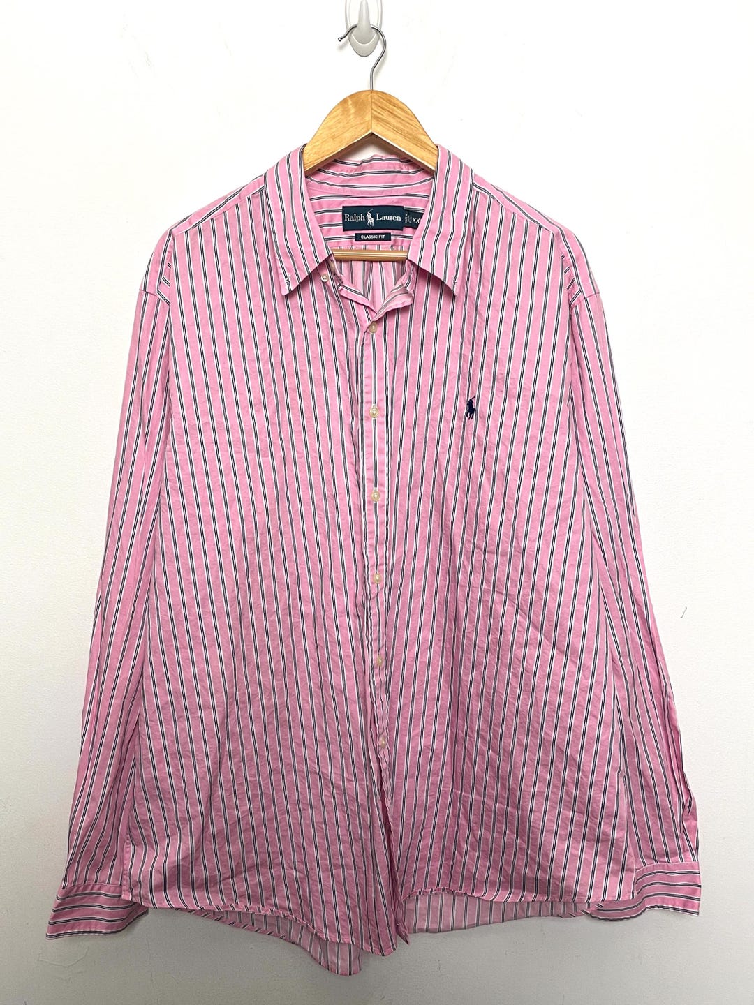 【フランス製】OLD ENGLAND Pink Stripe Shirts フランス製】OLD ENGLAND Pink Stripe Shirts il_fullxfull