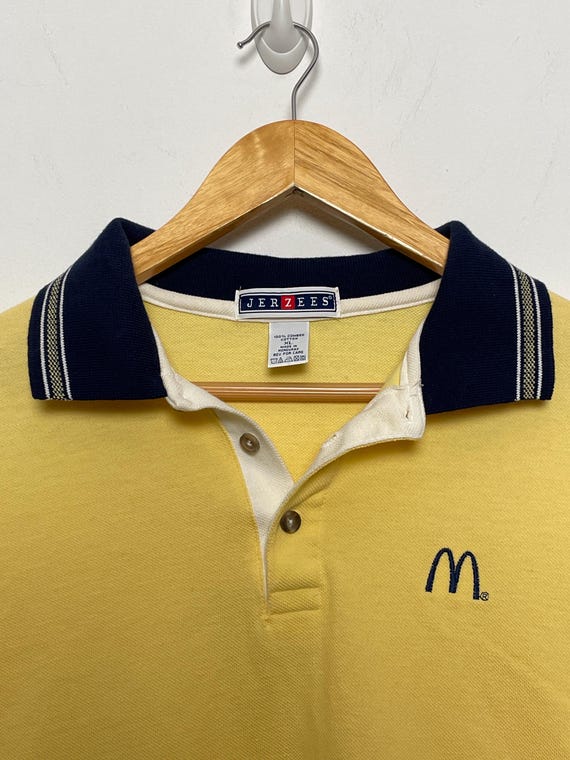 80s McDonald's 1983コピーライト ユニフォーム ポロシャツ 80s Mcdonald's Uniform Polo Shirt Lot (2) Rare Red Grey