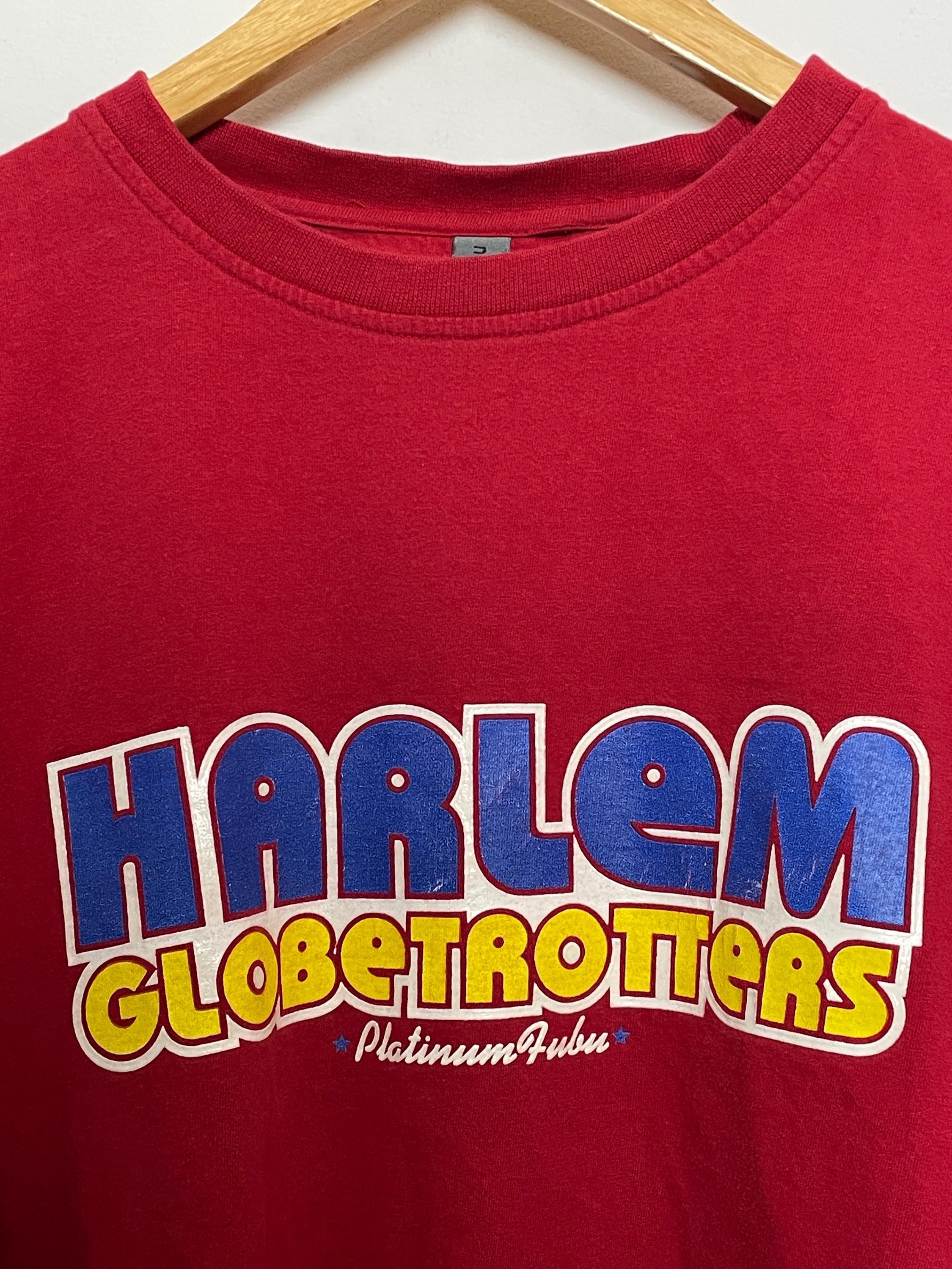 Platinum Fubu HARLEM ゲームシャツ Harlem Globetrotters Platinum Fubu 1927 75th Anniversary XL
