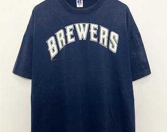 ヴィンテージ ミルウォーキー・ブルワーズ スペルアウト Tシャツ 1990