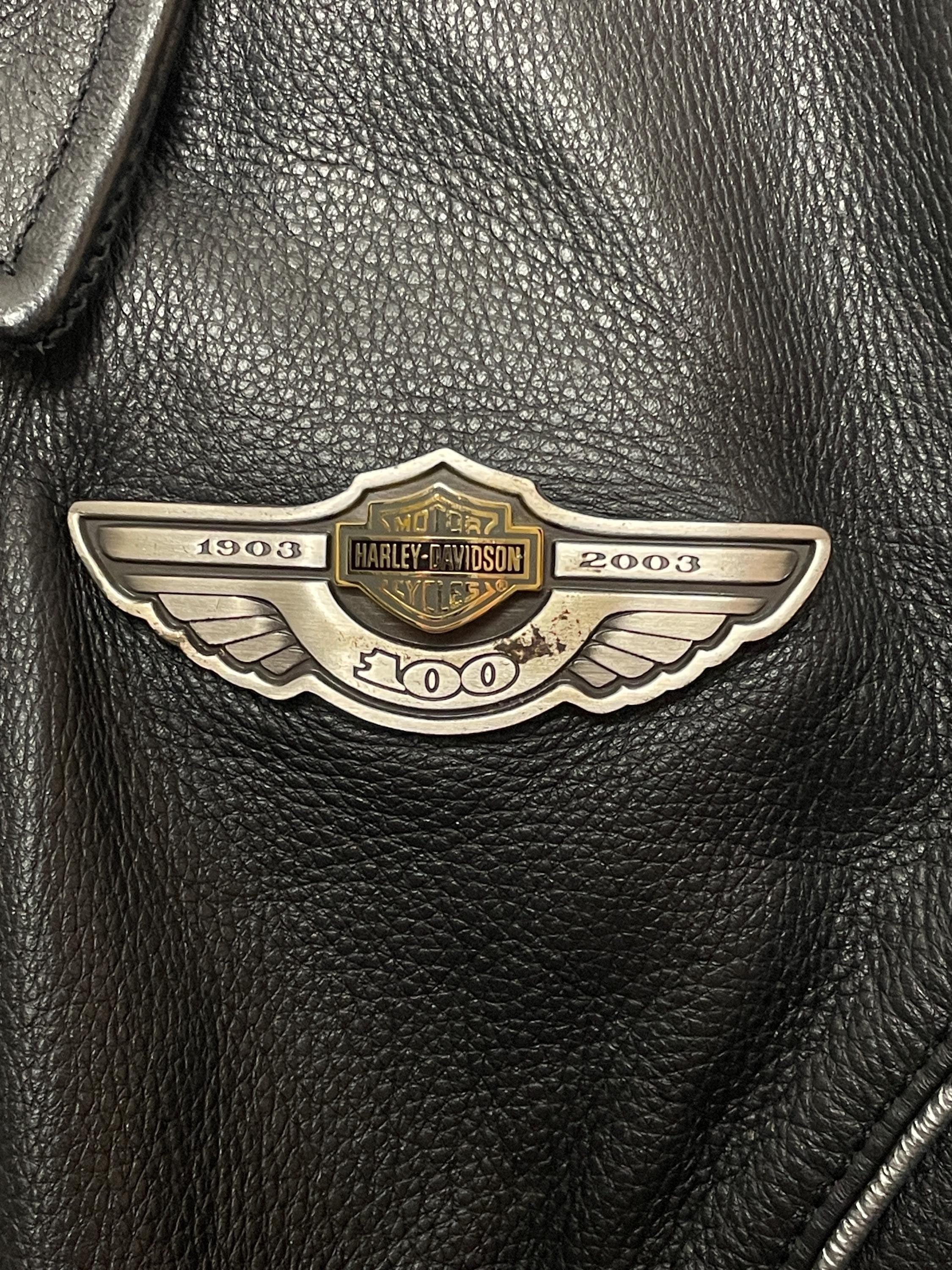 Vintage 2003 Harley Davidson Motorcycles 100 Year Anniversary Zip