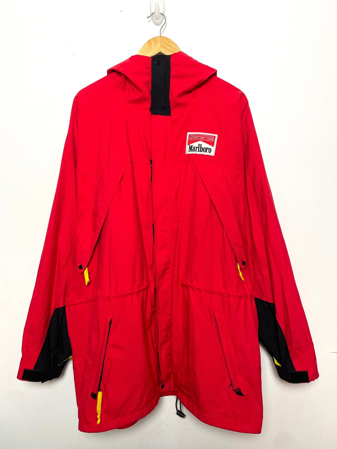 Vintage 90s Thrashed Big Yank Thermal Lined Hoodie Zip Blank