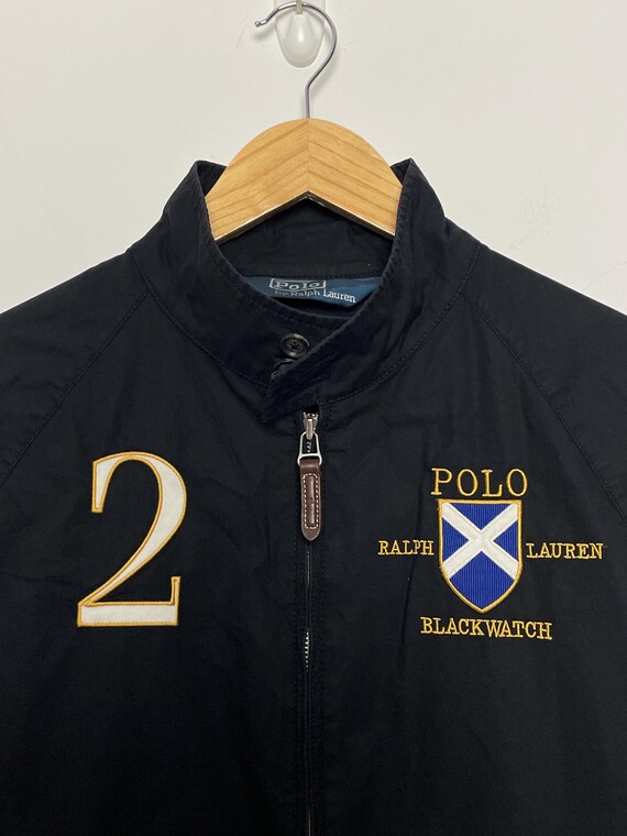 Vintage Polo by Ralph Lauren Blackwatch Number 2 Zip up Black