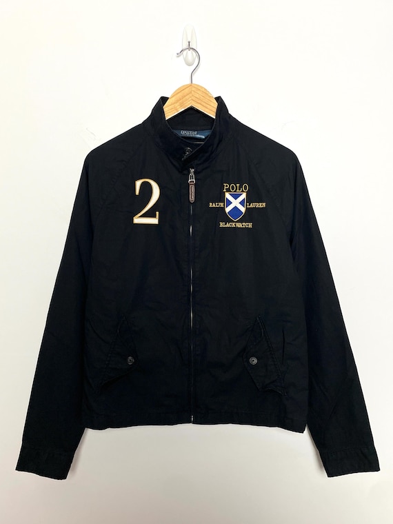 Vintage Polo by Ralph Lauren Blackwatch Number 2 Zip up Black