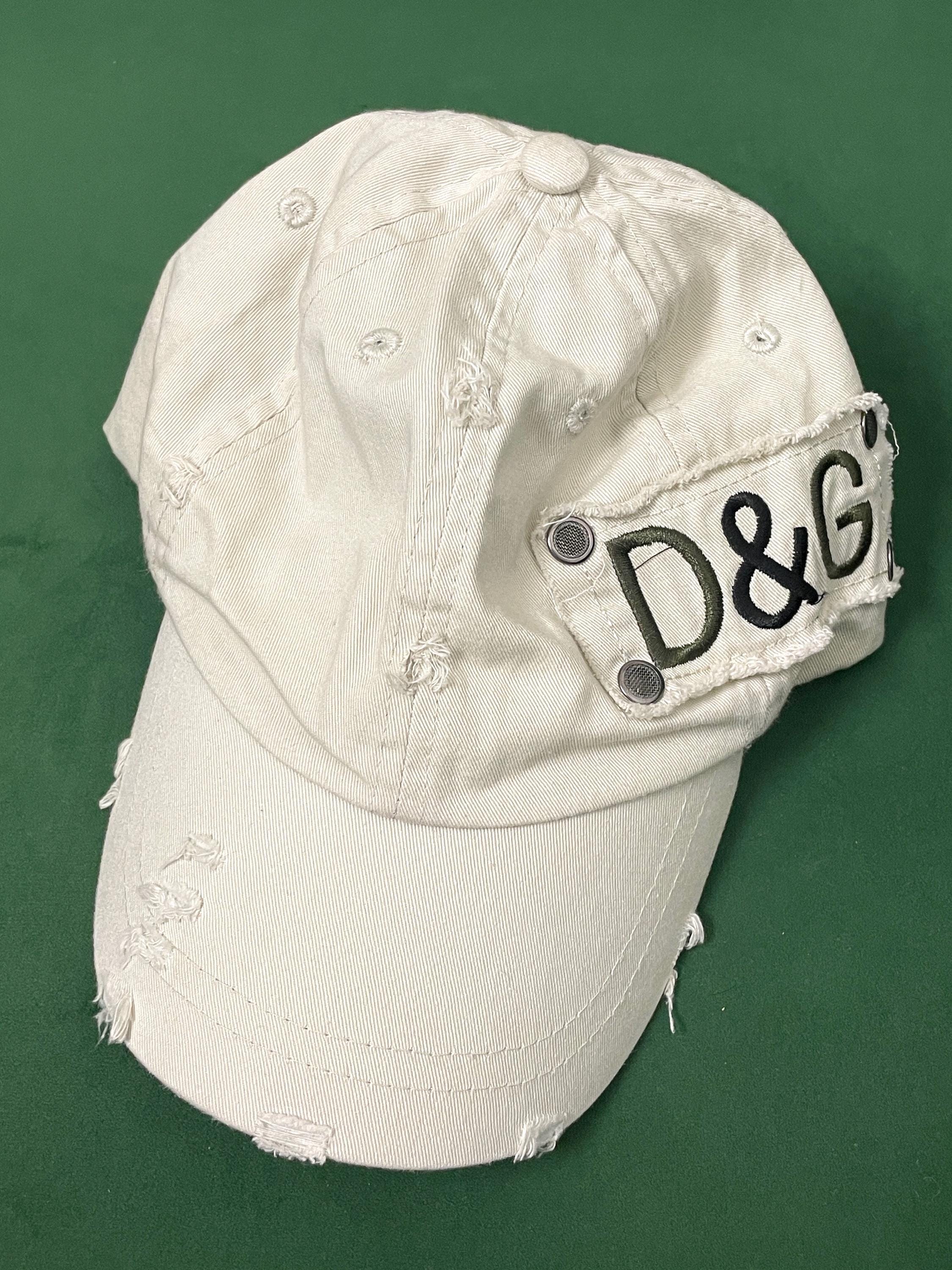 【正規品】 Dolce Vintage and Distressed Italy in Made D&G Gabbana 帽子