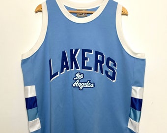 90'LAKERS 水色 ユニフォーム XL HARDWOOD CLASSICS Vintage Early 2000s Los Angeles Lakers Hardwood Classics
