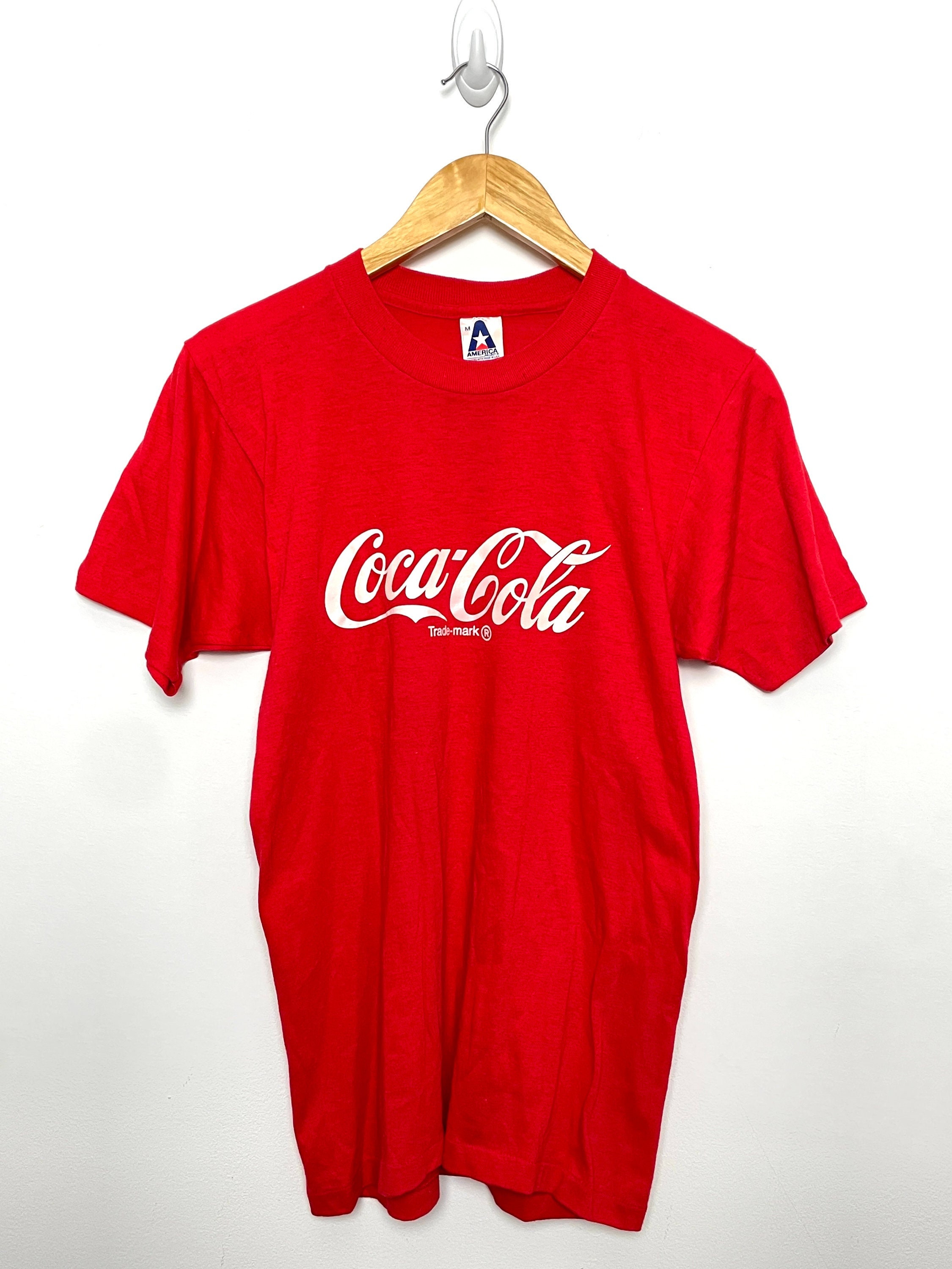 1980 年代のヴィンテージ コカコーラ アメリカ製 スペル アウト ロゴ 