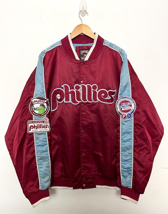 Phillies 1980年ワールドチャンピオン スタジャン フィラデルフィア フィリーズ スタジャン Phillies MLBヴィンテージ