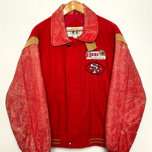 San francisco 49ers leather jacket - Etsy 日本
