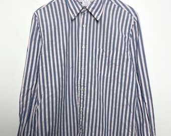 Vintage Brooks Brothers Striped Button Up Long Sleeve Shirt (size adult Medium)