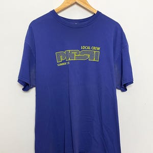 Phish Jam Band “Local Crew” Spell Out Graphic Concert Tour Band Tee Shirt (size Large)