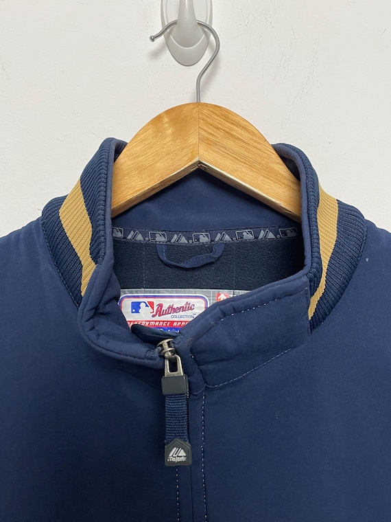 Vintage Milwaukee Brewers MLB Baseball Fleece Lined Dugout Stadium