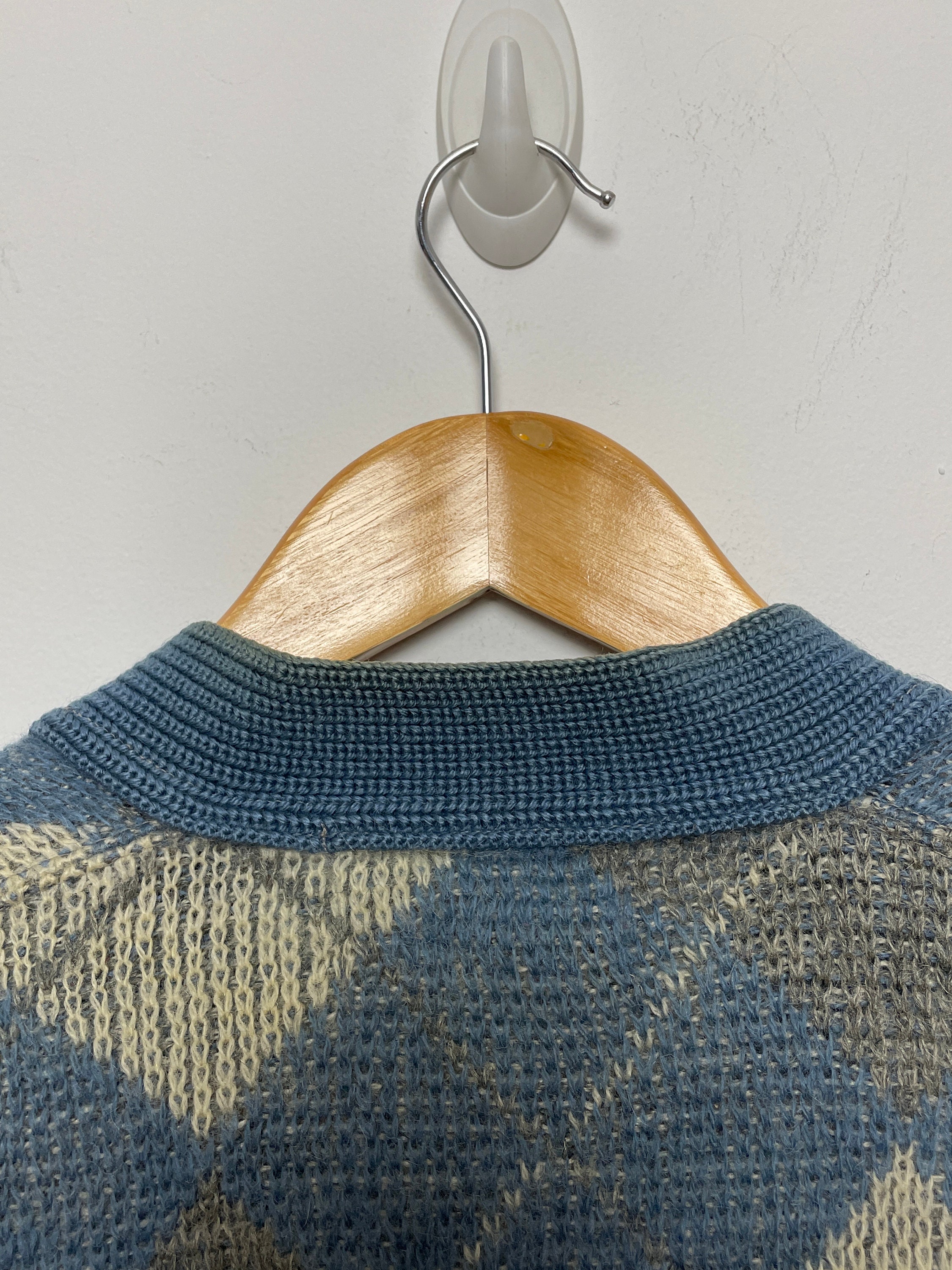 Vintage 1960s Jantzen Wool and Mohair Made in USA Argyle