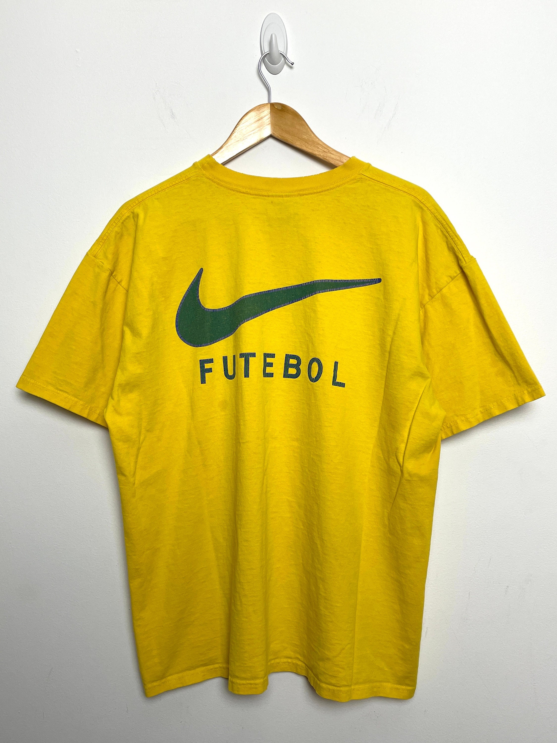 Nike Dri-Fit 2018 Referee Jersey Football Soccer Shirt Camiseta Yellow KNVB  sz L