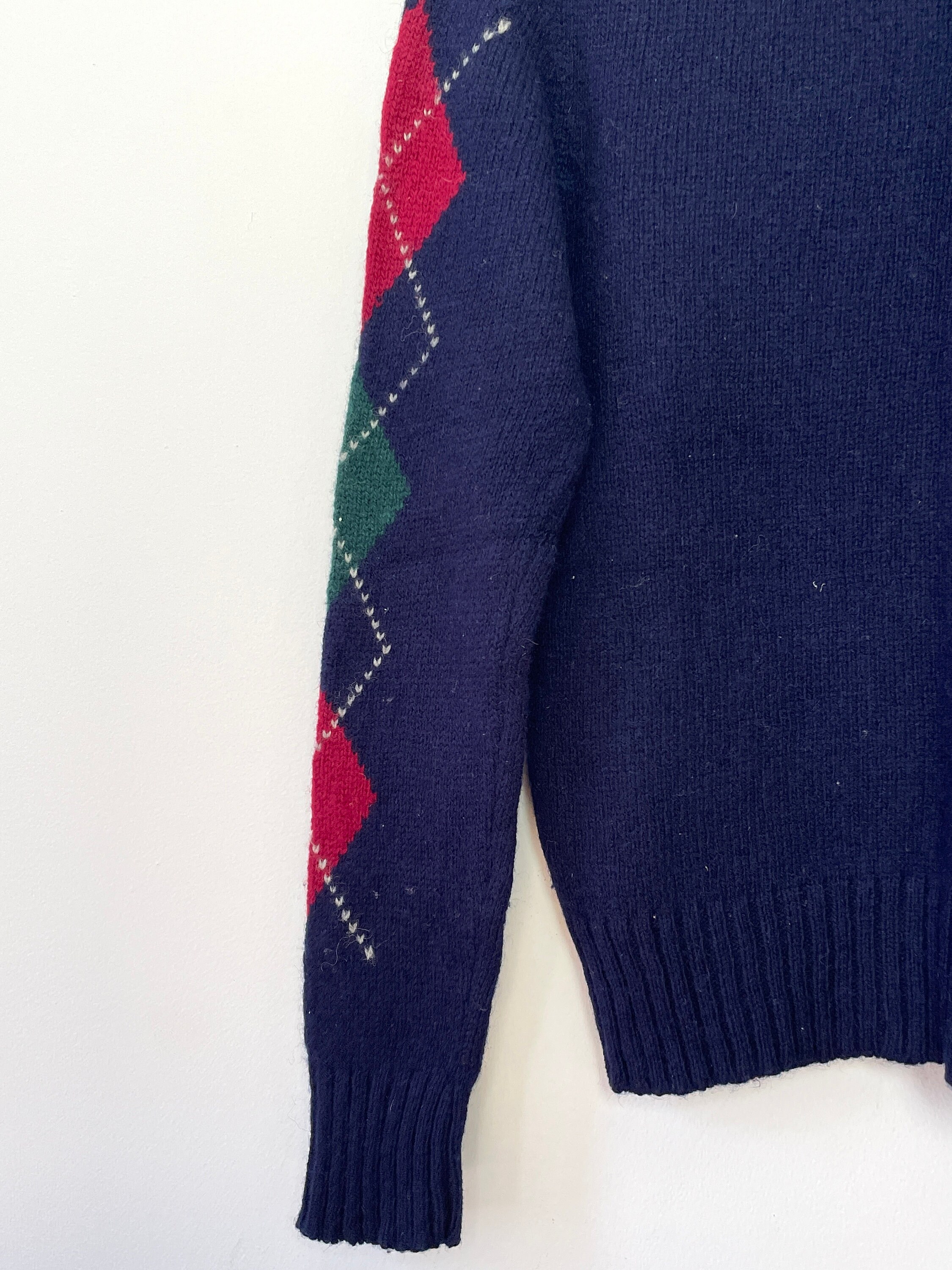 1970s Diamond Knit Sweater