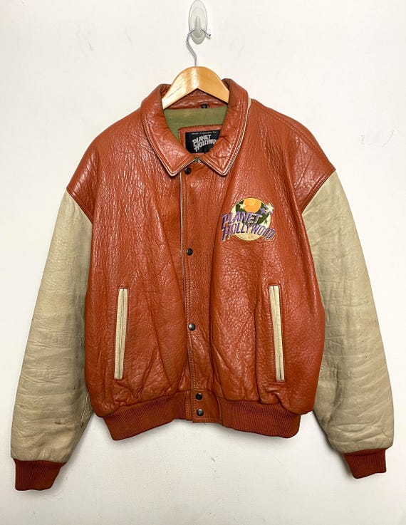Vintage 1990 Planet Hollywood Las Vegas Genuine Tumbled Leather