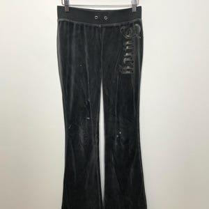 Vintage Y2K Juicy Couture Gray Velour Women’s Sweatpants (size women’s Petite Small)