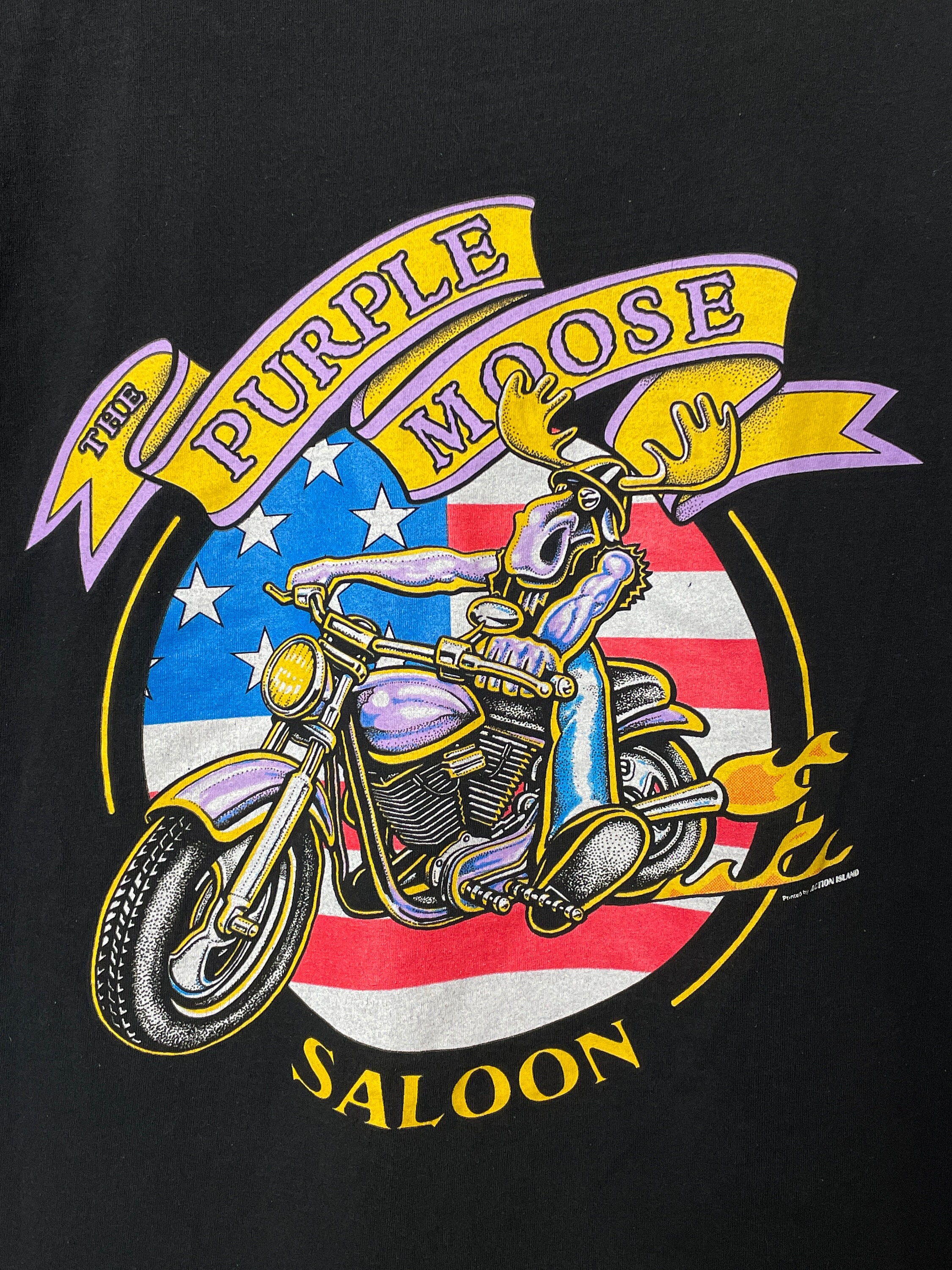 Vintage 1990s Purple Moose Saloon Ocean City Maryland USA Flag ...