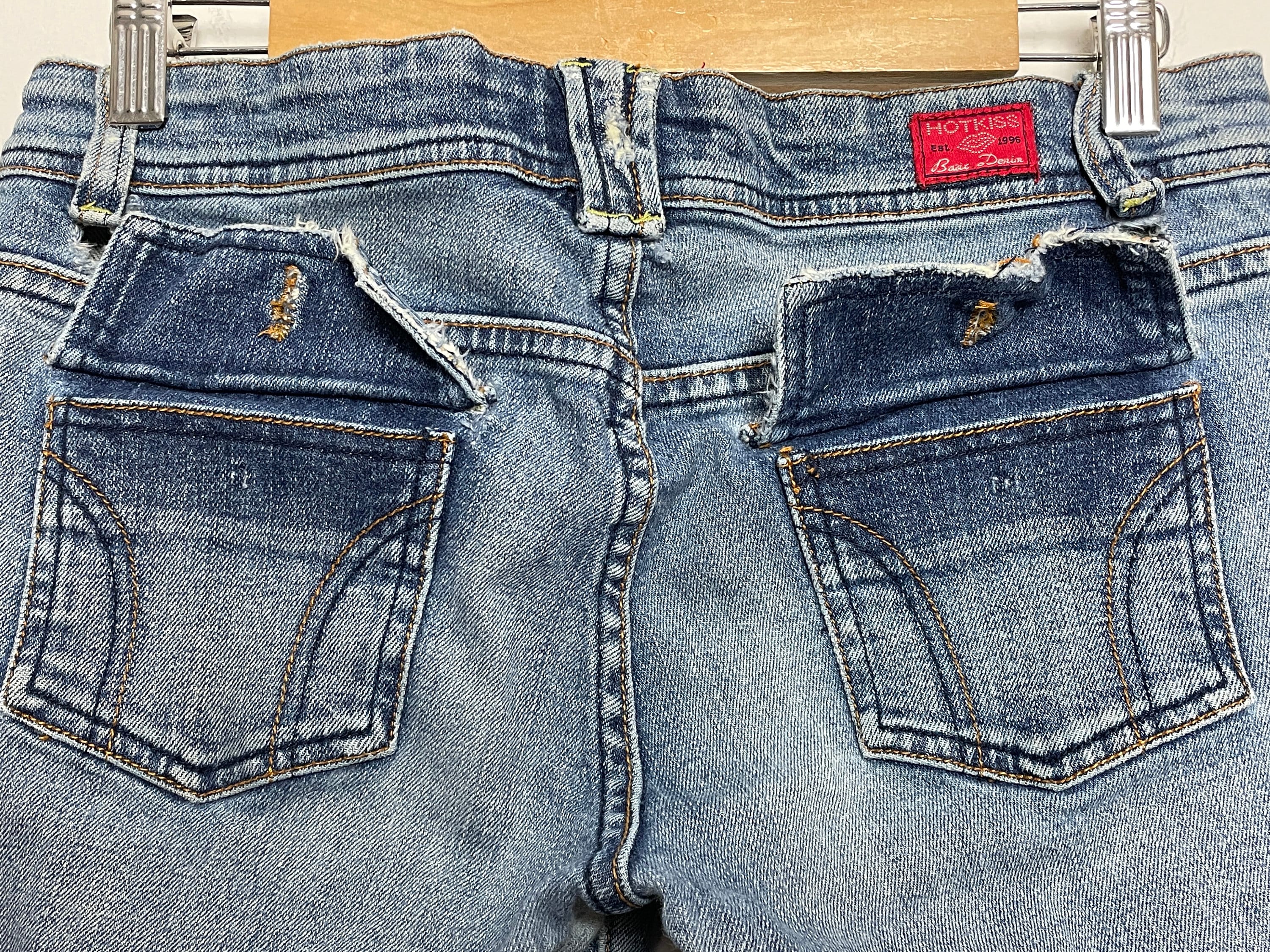 メンズ 00s【lolita】flar denim/zip/Y2K/boots cut◎