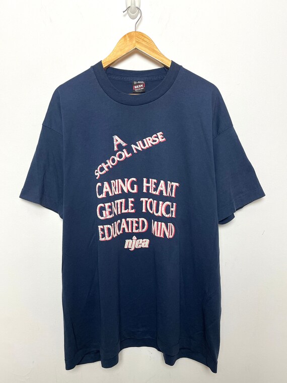 Vintage 1990s School Nurse made in USA Spell Out … - image 1