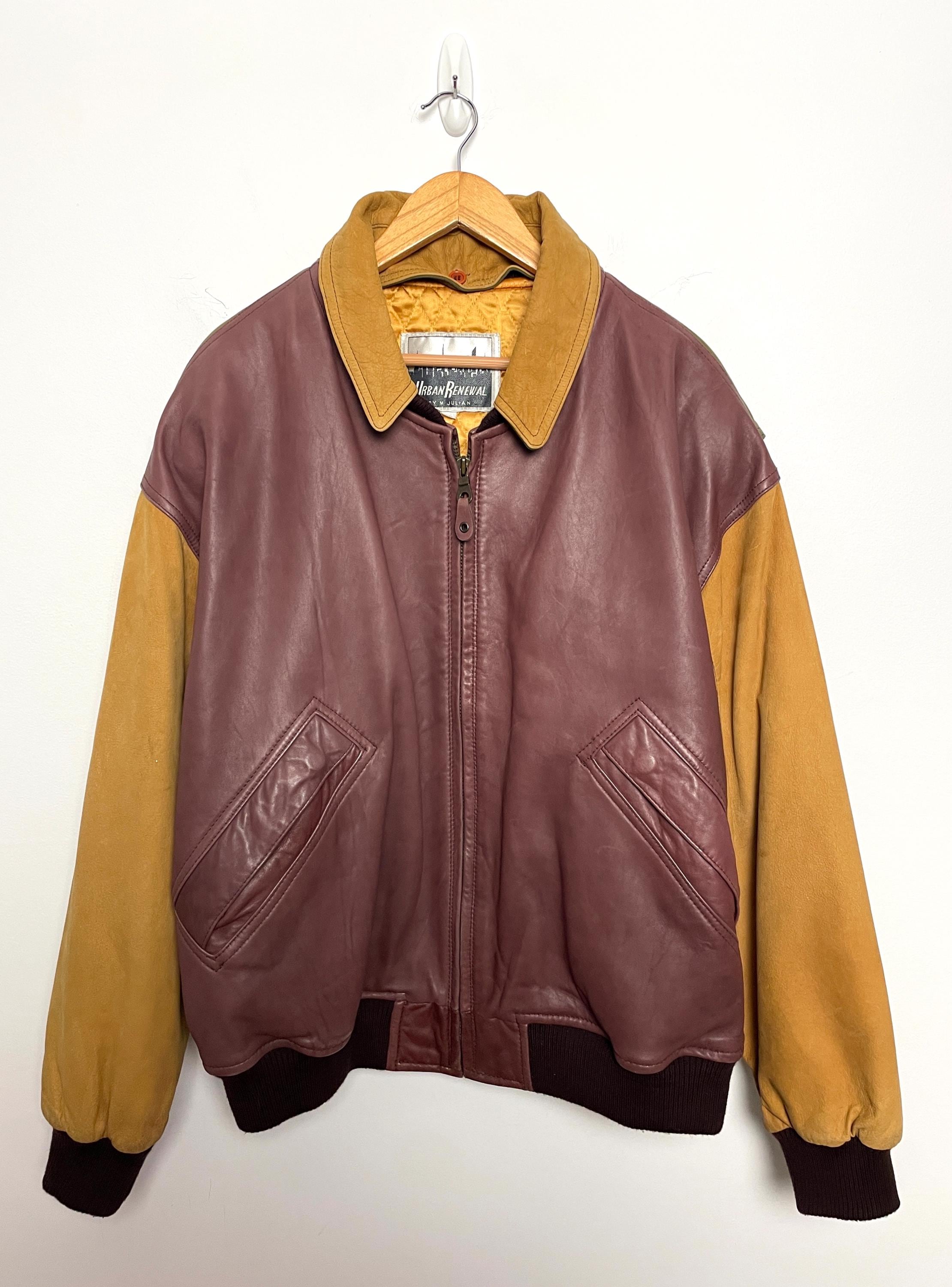 M. Julien ダークブラウン レザージャケット M julian leather - Etsy 日本