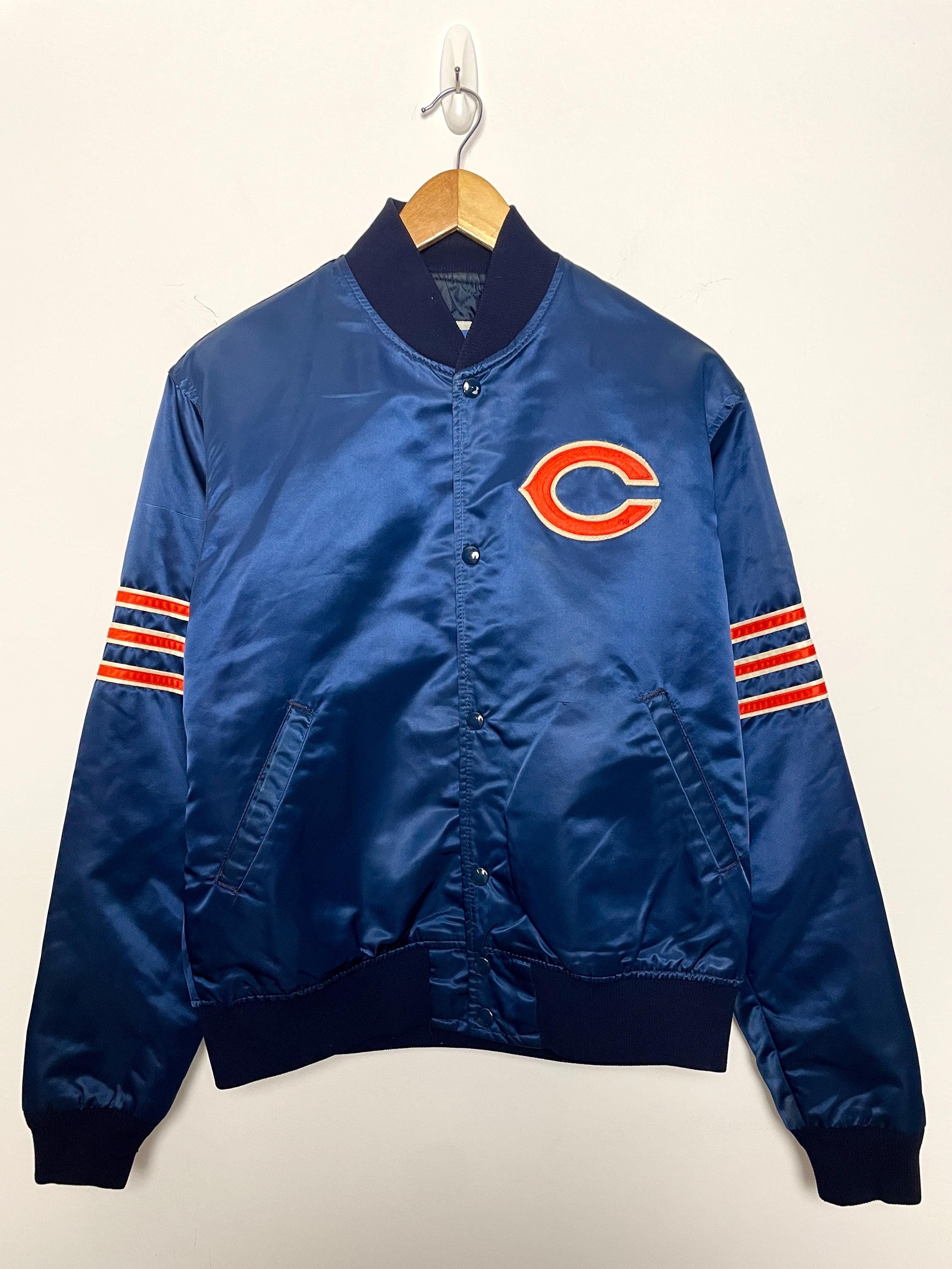 入手困難 スターター 80s NFLシカゴ ベアーズ リバーシブル スタジャン Vintage 1980s Chicago Bears NFL Football Starter Made in USA Satin