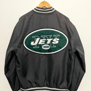 Vintage New York Jets NFL Football Jeff Hamilton Stadium Jacket (size adult Large)