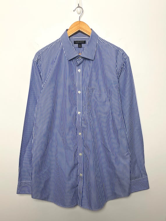 banana republic blue dress shirt Slim-Fit Wrinkle-Resistant Dress Shirt