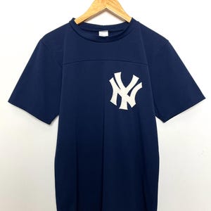 Vintage 1980s New York Yankees Navy Blue MLB Baseball Jersey (fits adult Small)
