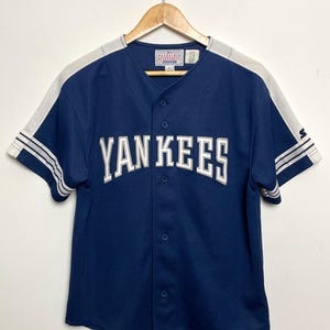 Vintage 1990s Starter New York Yankees Bernie Williams MLB Baseball Jersey (fits adult Small)