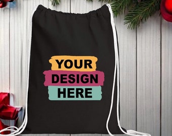 Custom Text Logo Bag, Personalized Custom Bag, Your Text Here Bag, Personalized Tote Bag, Custom Gift, Custom Tote Bag, Custom Photo Bag
