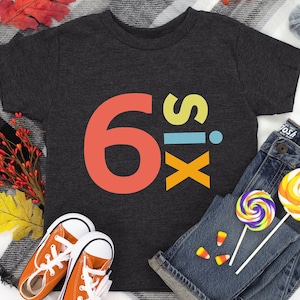 6th Birthday Shirt, Six Birthday Shirt, Sixth Birthday Shirt, 6th Birthday Outfit, 6 Year Old Birthday, Six Birthday Boy, 6th Birthday Boy