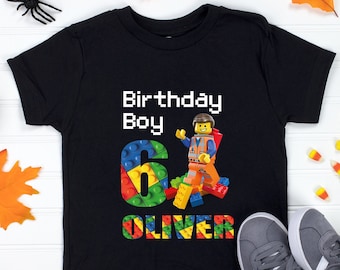 Lego Birthday Shirt Boy - Etsy