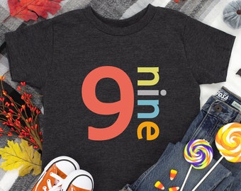 9th birthday shirt, 9th birthday outfit, Ninth birthday shirt, 9th birthday, 9 birthday shirt, 9 year old birthday, Nine birthday shirt