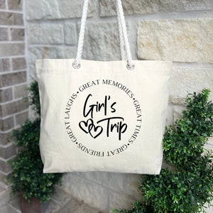 Girls Trip Tote Bag, Girls Weekend Tote, Besties Matching Bags, Road Trip Tote Bags, Girls Trip, Girls Trip Party Bag, Girls Weekend