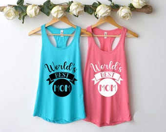 World's Best Mom Tank Top, Mother's Day Gift, Tank Top For Mother, Happy Mother's Day Tank Top, Funny Mom Shirt, Mom Gift, For Mom Tank Top