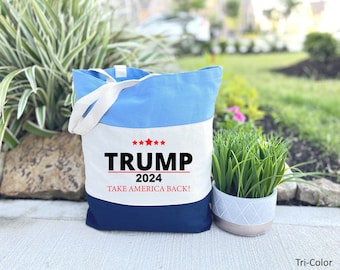 Trump 2024 Take America Back Tote Bag, President Election Gift Bag, Election 2024 Gift Tote Bag, Vote Trump Bag, Patriotic Gift Tote Bag