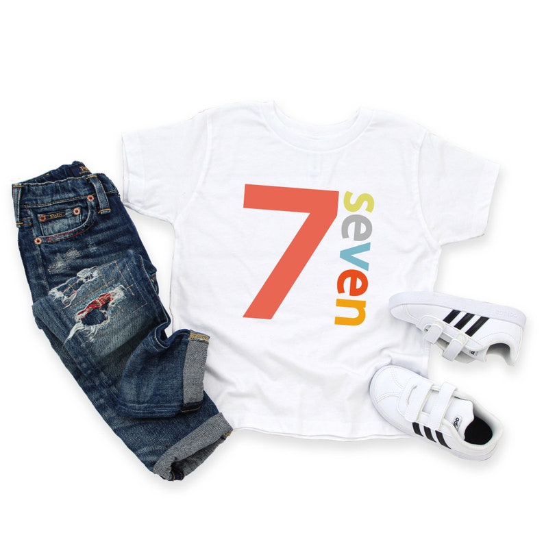 7th birthday shirt, 7th birthday outfit, Seven birthday shirt, 7th birthday party, 7th birthday, 7 birthday shirt, 7th birthday boy, 7 years image 3