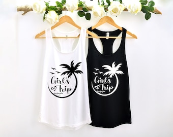 Girls Travel Tank Top, Girls Trip Tank, Gift for Best Friend, Girls Holiday Shirt, Weekend Trip Tank, Summer Holiday Tank,Girls Vacation Tee