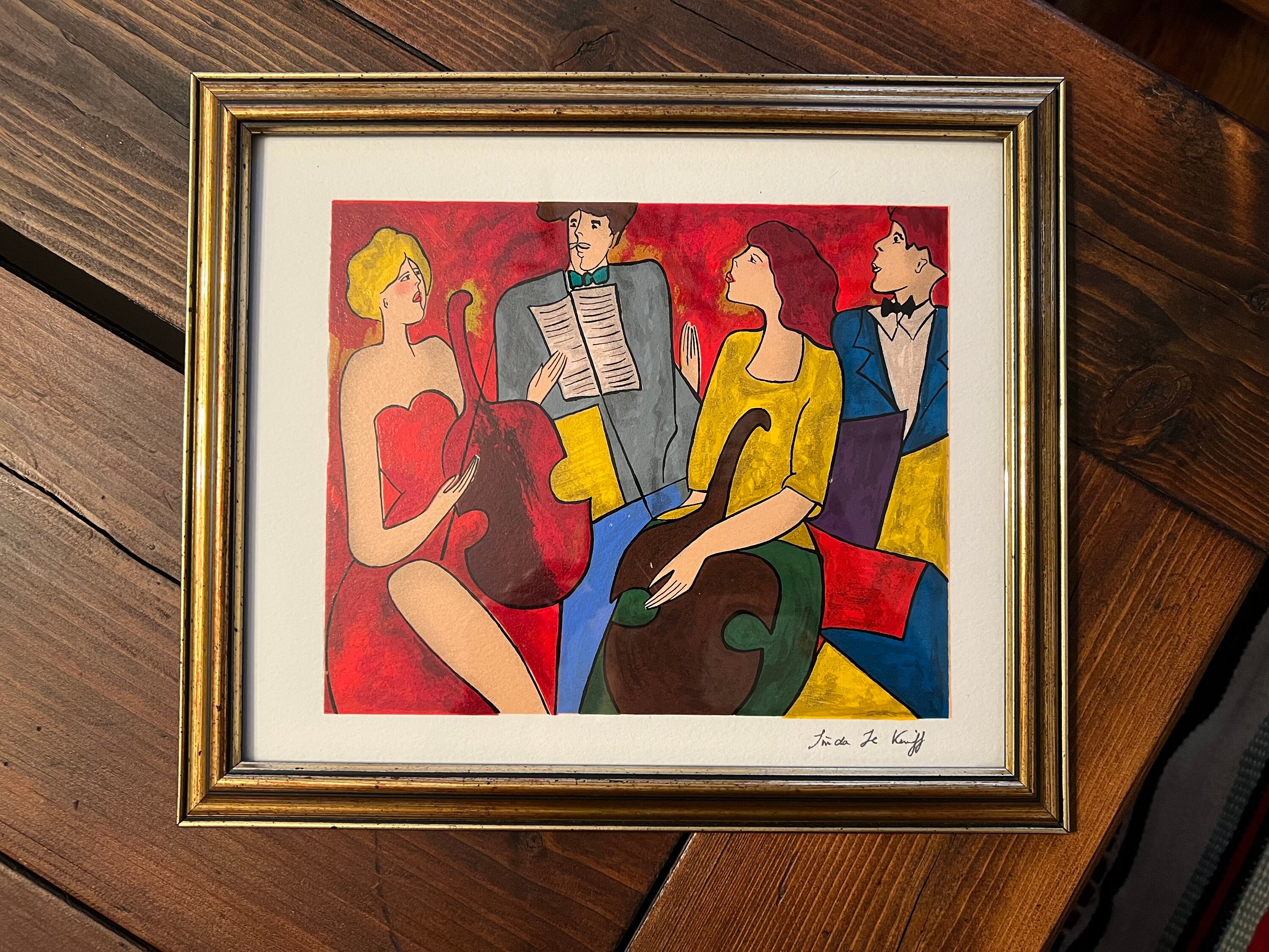 Linda Le Kinff リンダ・ル・キンフ リトグラフ 2枚セット 額装済 Linda Le Kinff Original Serigraph (Come's With Frame) | eBay