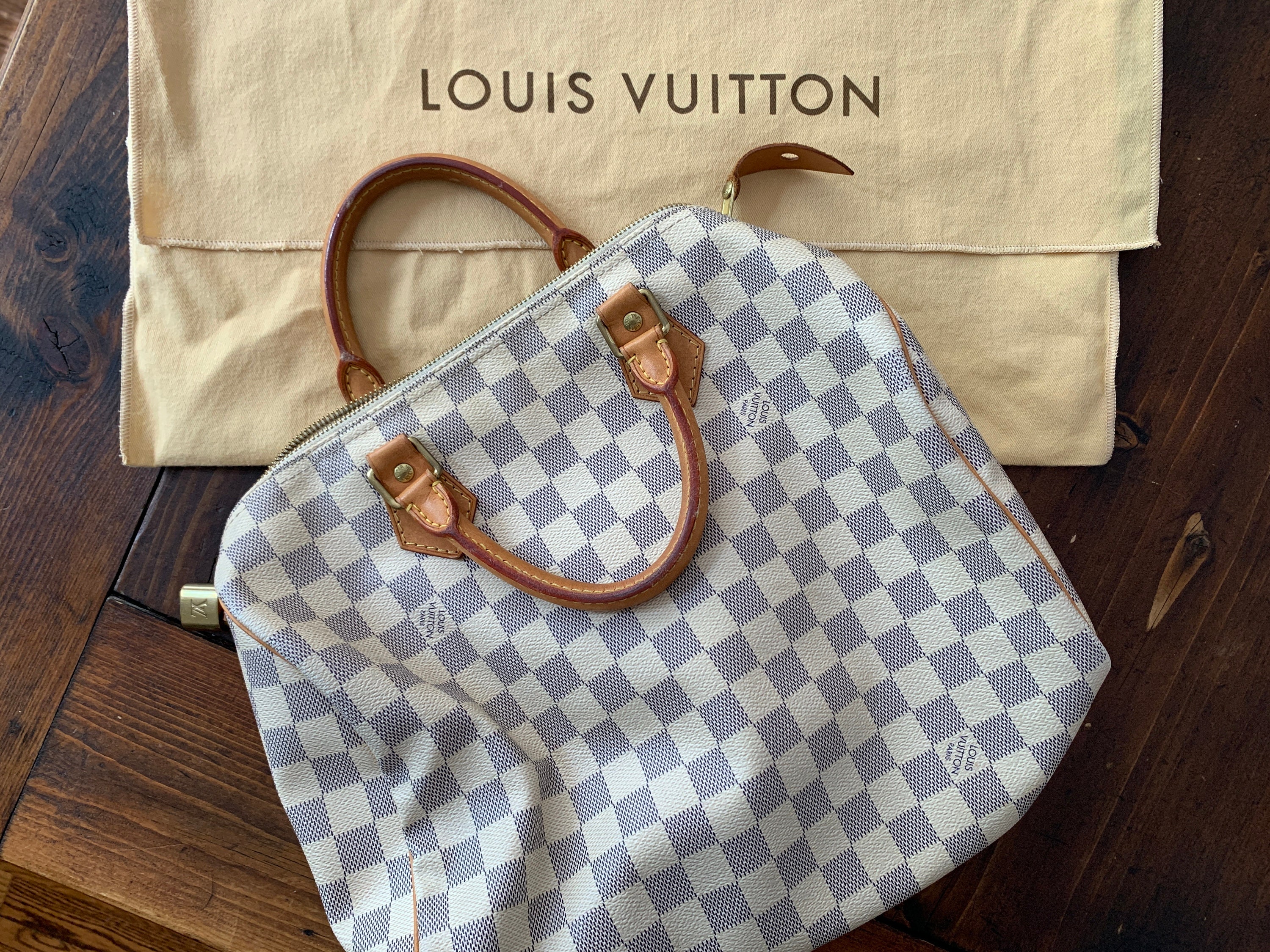 Bolso Vintage Louis Vuitton de mi hermana en excelente estado protegido  durante años en su bolso de tela Louis Vuitton original