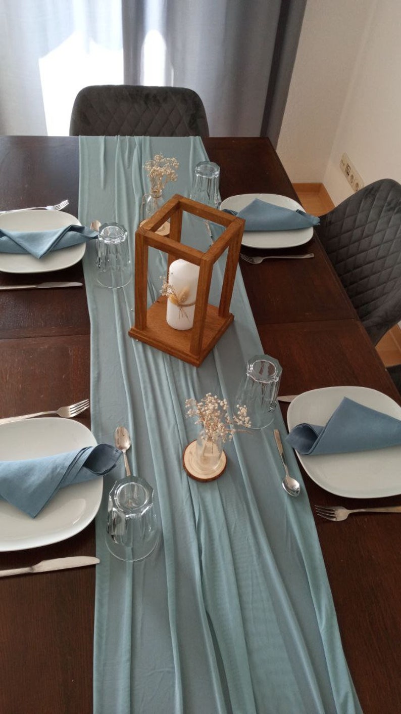 Lanterne en bois, bougeoir, décoration de table, décoration mariage, image 2