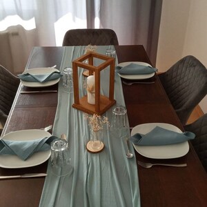 Lanterne en bois, bougeoir, décoration de table, décoration mariage, image 3