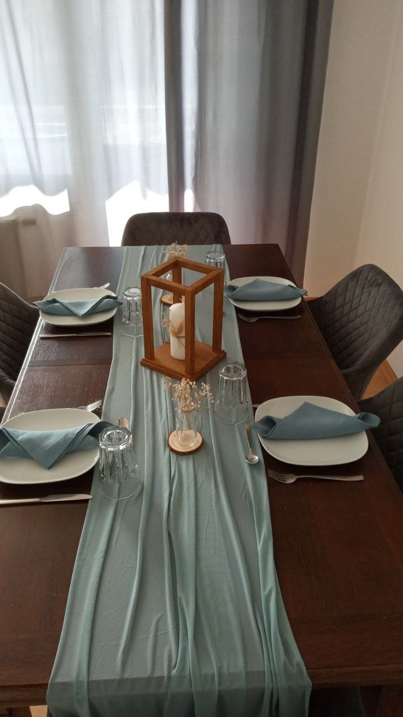Lanterne en bois, bougeoir, décoration de table, décoration mariage, image 3