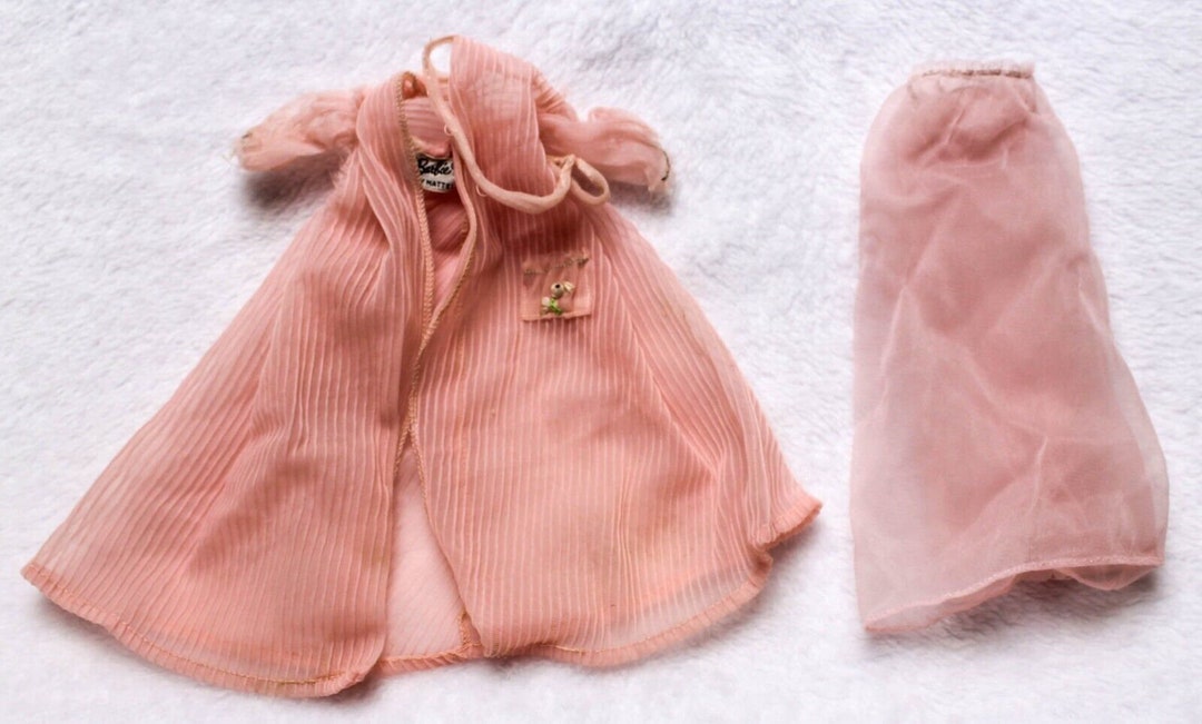 Vintage Barbie Nighty Negligee 965 Robe & Nightgown Only 1959 Mattel Etsy