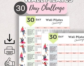 30-day Wall Pilates Challenge: At-home Workout Plan (digital - Main Image