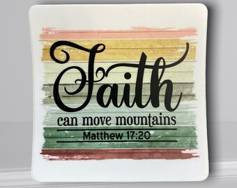 Faith Can Move Mountains vinyl sticker