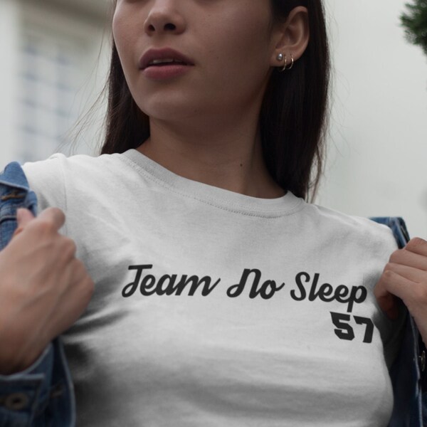 Team No Sleep 57 Tshirt | Sports Jersey Shirt | Hmong Culture | Pun Gift | Funny | Unisex